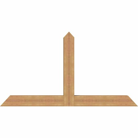 Ekena Millwork Portland Timber Gable Bracket, Western Red Cedar, 72"W x 39"H x 5 1/2"D x 5 1/2"F, 13/12 Pitch GBW072X39X0606POR00SWR